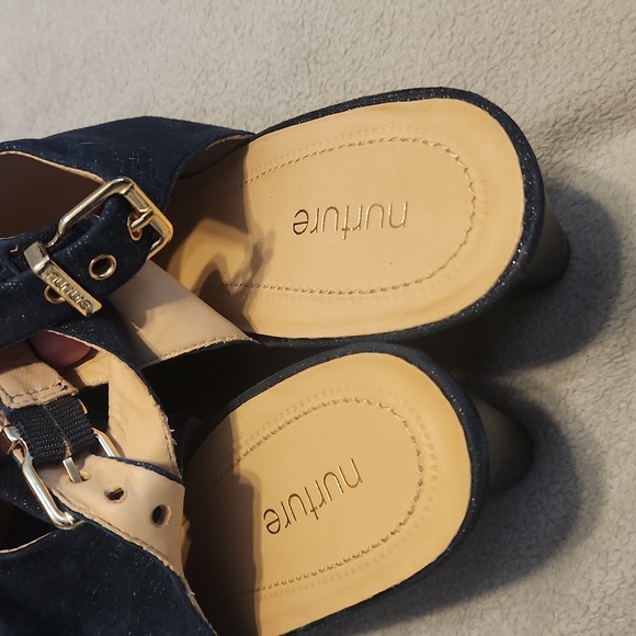 Nurture Deni Blue Wedges - Picture 3 of 5